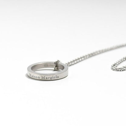 MAISON MARGIELA メゾン マルジェラ ロゴ リング ネックレス