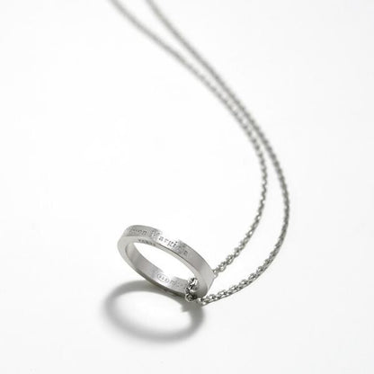 MAISON MARGIELA メゾン マルジェラ ロゴ リング ネックレス