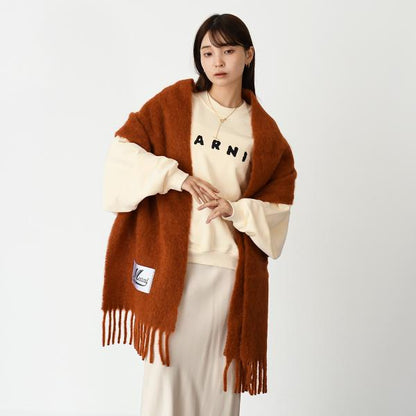 MARNI マルニ コットンクルーネック マルニロゴプリント スウェットシャツ