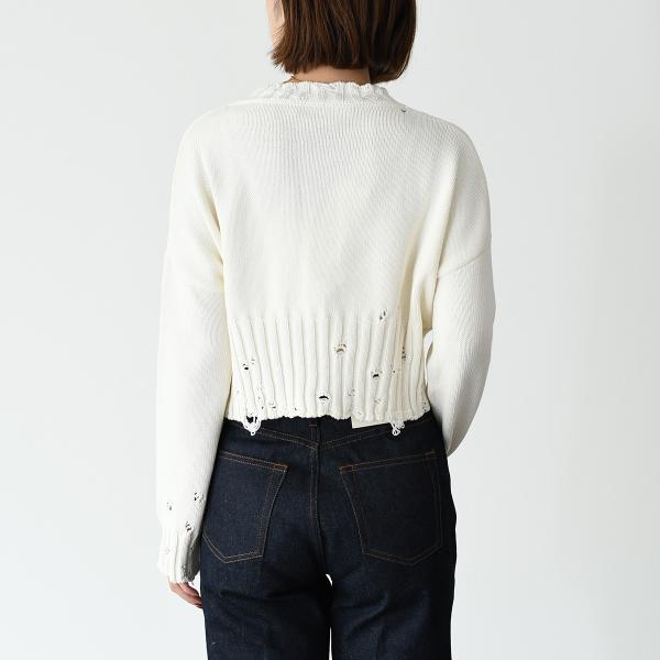 MARNI コットン クロップドセーター