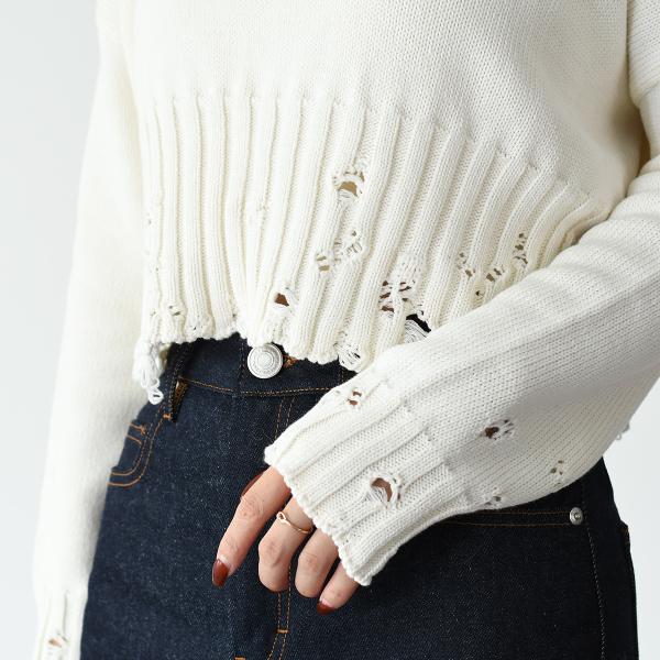 MARNI コットン クロップドセーター