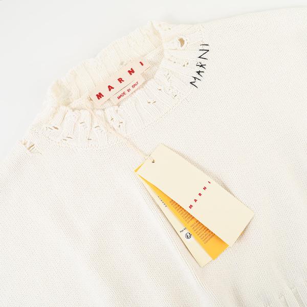 MARNI コットン クロップドセーター
