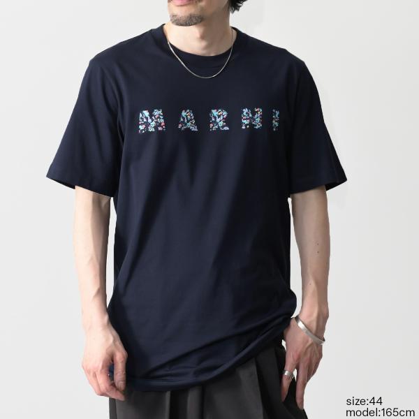 MARNI フラワーモチーフ オーガニックコットンTシャツ