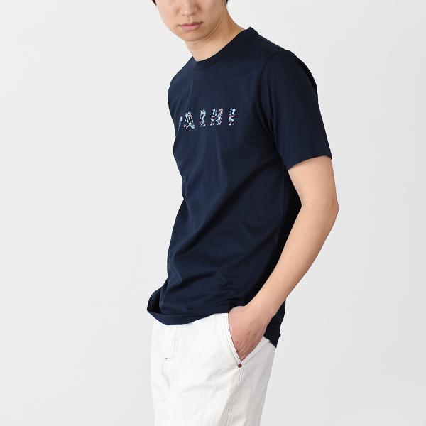 MARNI フラワーモチーフ オーガニックコットンTシャツ