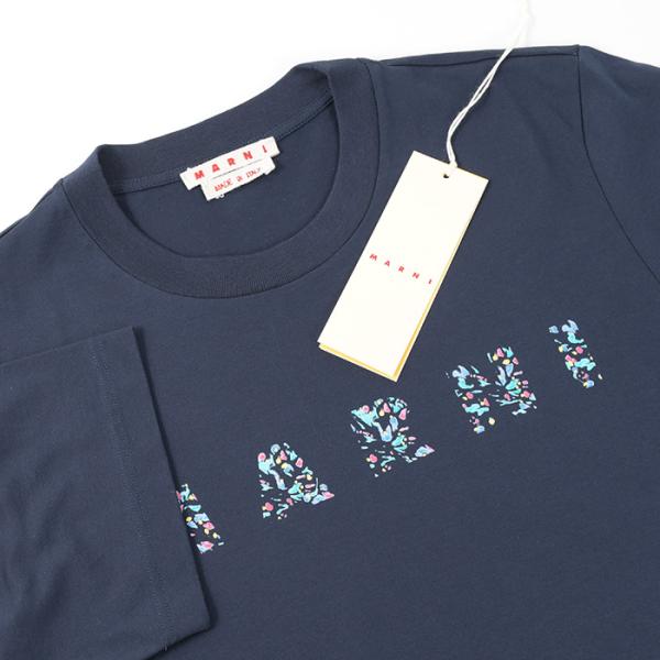 MARNI フラワーモチーフ オーガニックコットンTシャツ