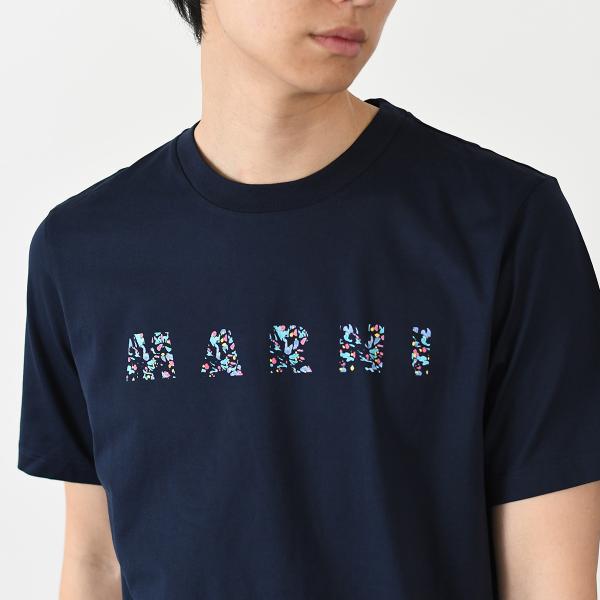 MARNI フラワーモチーフ オーガニックコットンTシャツ