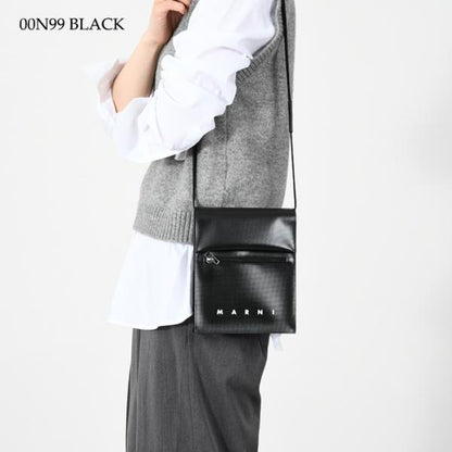 MARNI シューレースストラップ付きポーチ