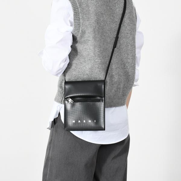 MARNI シューレースストラップ付きポーチ