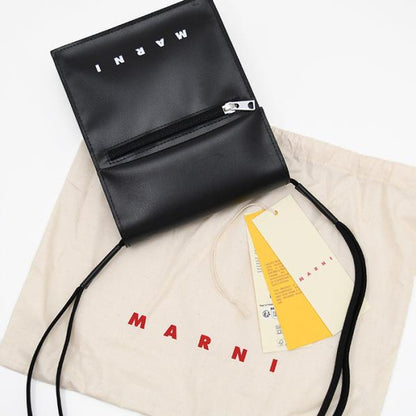 MARNI シューレースストラップ付きポーチ