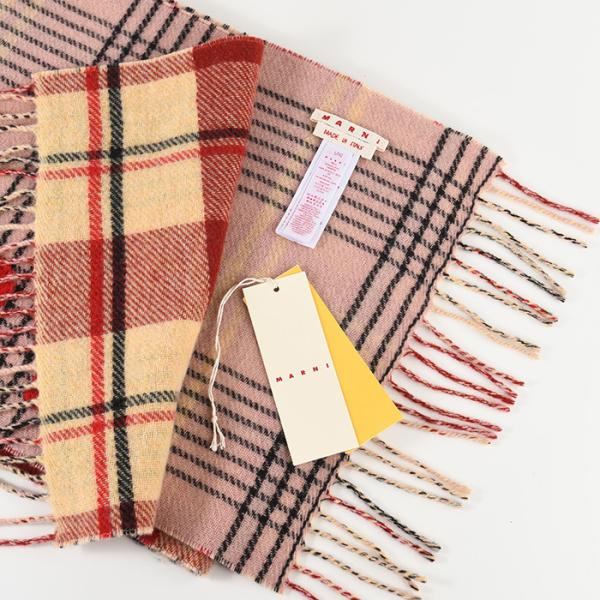 MARNI ダブルチェック ウール製 スカーフ
