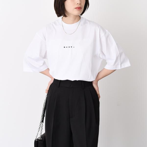 MARNI logo T-shirt in organic cotton 