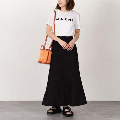 MARNI Marni scribble logo jersey T-shirt 