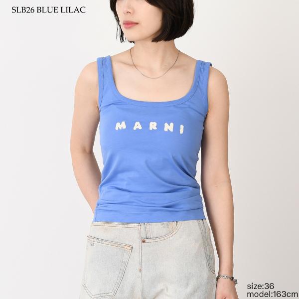 MARNI Marni scribble logo tank top 