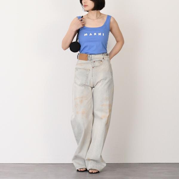MARNI Marni scribble logo tank top 