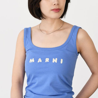 MARNI Marni scribble logo tank top 