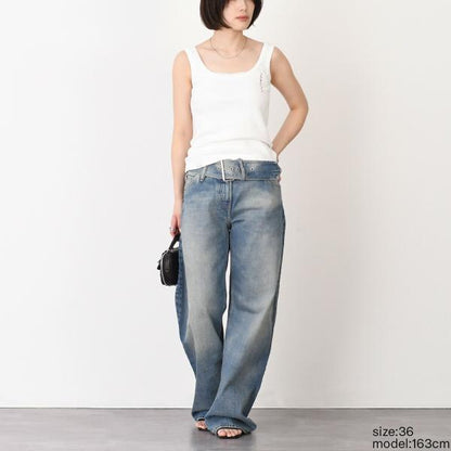 MARNI Embroidered logo tank top 