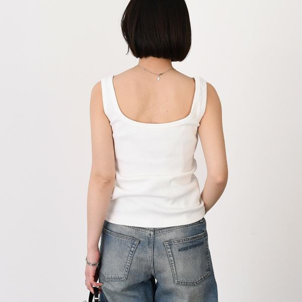 MARNI Embroidered logo tank top 