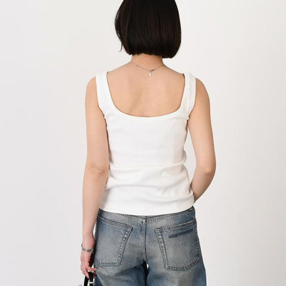 MARNI Embroidered logo tank top 