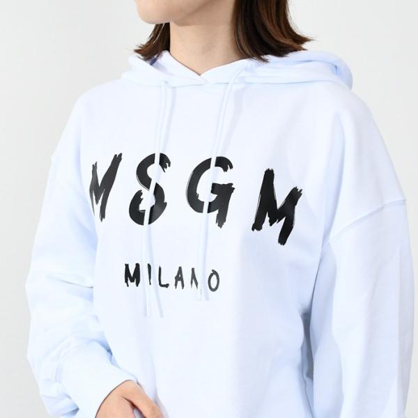 MSGM MSGM logo print hoodie 