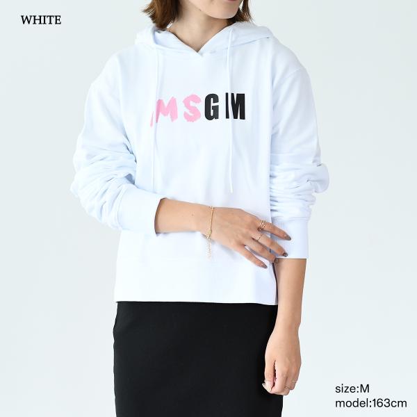 MSGM logo print hoodie 