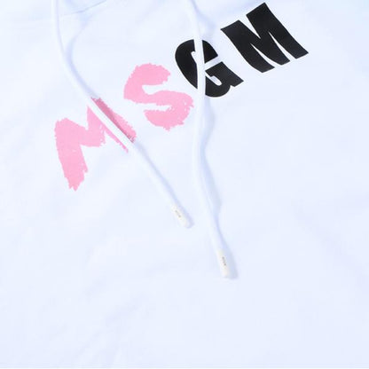 MSGM logo print hoodie 