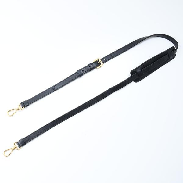 PRADA プラダ ロゴ ジャカード キャンバス ＆ レザー ハンドバッグ