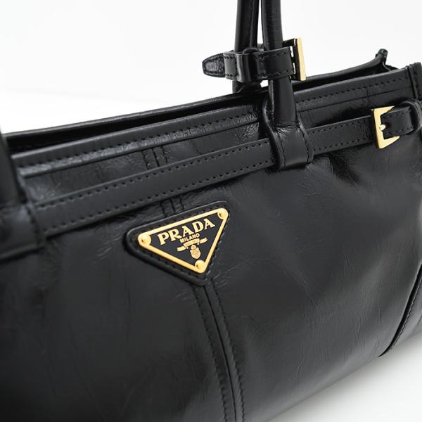 PRADA プラダ プラダ ボニー ミディアム レザー ハンドバッグ