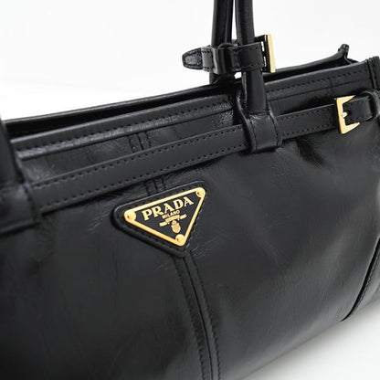 PRADA プラダ プラダ ボニー ミディアム レザー ハンドバッグ