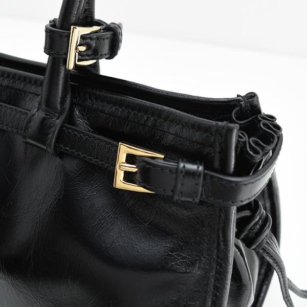 PRADA プラダ プラダ ボニー ミディアム レザー ハンドバッグ