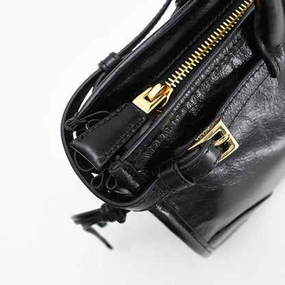 PRADA プラダ プラダ ボニー ミディアム レザー ハンドバッグ