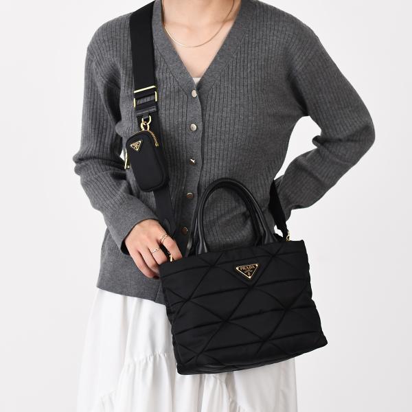 PRADA Re-Nylon 패디드 토트 백 