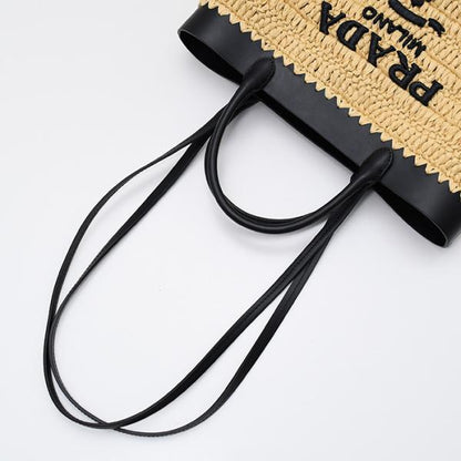 PRADA プラダ スモール クロシェxレザー トートバッグ