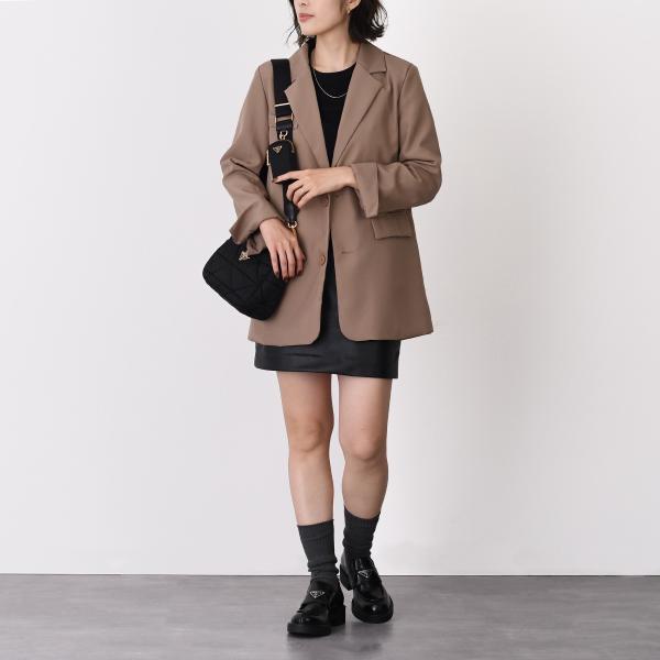 PRADA チョコレートブラッシュドローファー