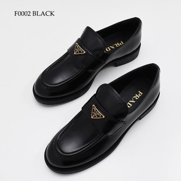 PRADA プラダ ブラッシュドレザー ローファー