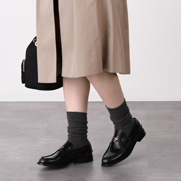 PRADA プラダ ブラッシュド レザー ローファー