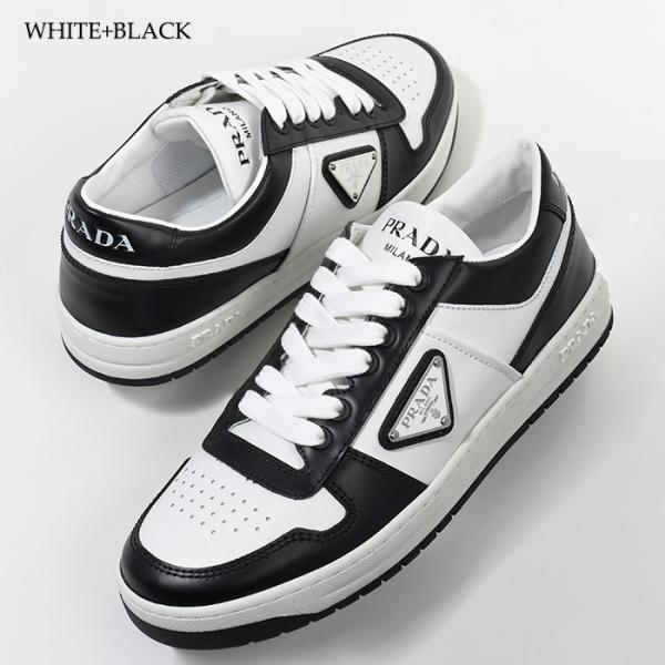 PRADA 다운타운 가죽 운동화 