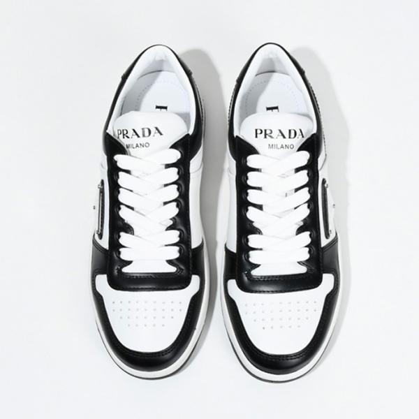 PRADA 다운타운 가죽 운동화 