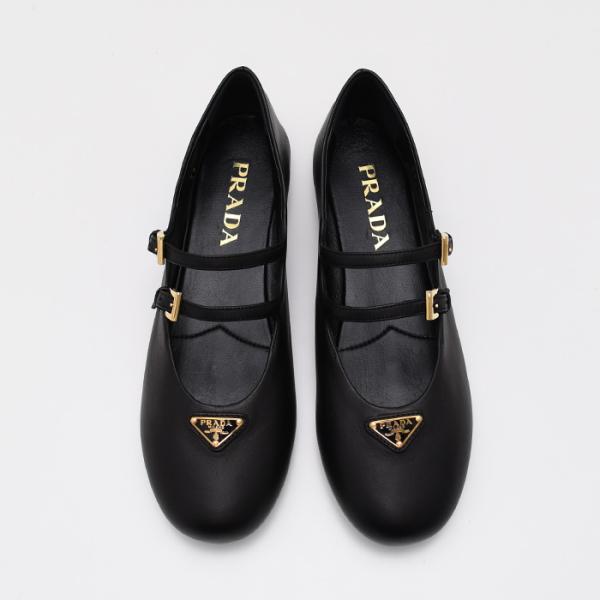 PRADA プラダ ナッパレザー バレリーナ シューズ