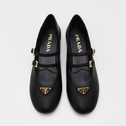 PRADA プラダ ナッパレザー バレリーナ シューズ