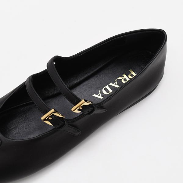 PRADA プラダ ナッパレザー バレリーナ シューズ