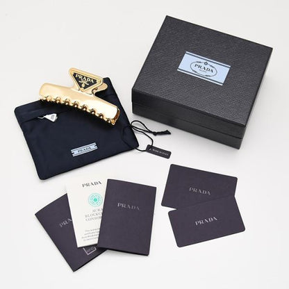 PRADA プラダ メタル ヘアクリップ