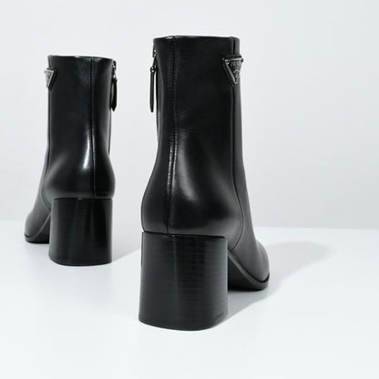 PRADA レザー ブーティー