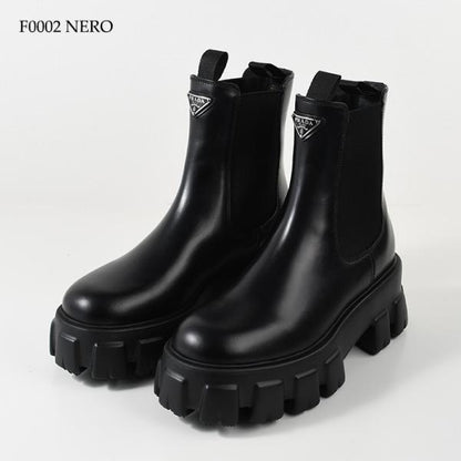 PRADA プラダ モノリス ブラッシュドレザー チェルシーブーツ
