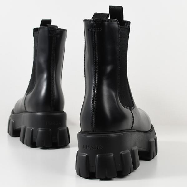PRADA プラダ モノリス ブラッシュドレザー チェルシーブーツ