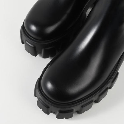 PRADA プラダ モノリス ブラッシュドレザー チェルシーブーツ