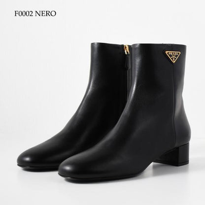 PRADA レザーアンクルブーツ