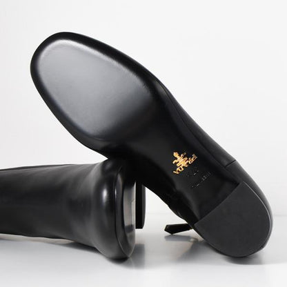 PRADA レザーアンクルブーツ