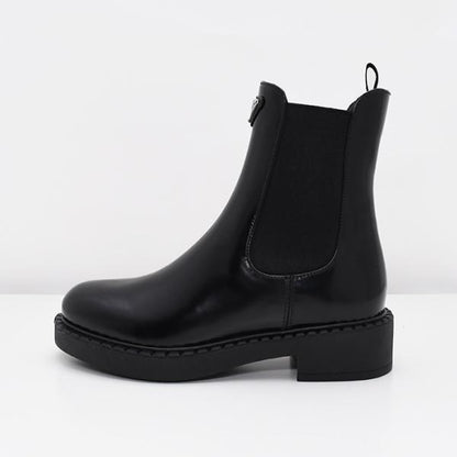 PRADA プラダ ブラッシュドカーフ チェルシーブーツ