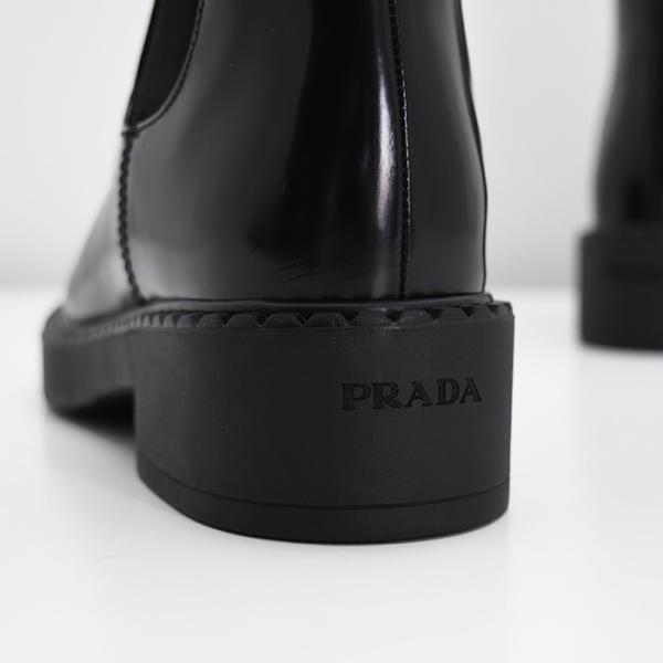 PRADA プラダ ブラッシュドカーフ チェルシーブーツ