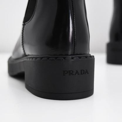 PRADA プラダ ブラッシュドカーフ チェルシーブーツ